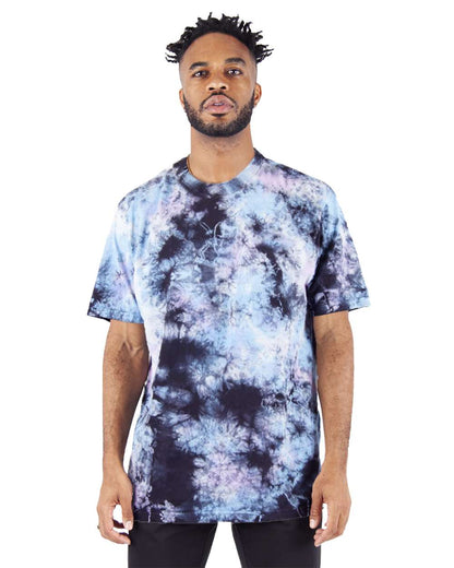 Shaka Wear Unisex Heavyweight Tie-Dye T-Shirt SHTDSS #color_Milky Way