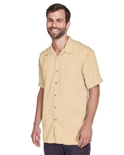Harriton Men's Bahama Cord Camp Shirt M570 #colormdl_Sand