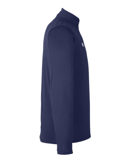 Under Armour Men's Team Tech™ Quarter-Zip Pullover 1376844 #color_Midnight Navy/ White