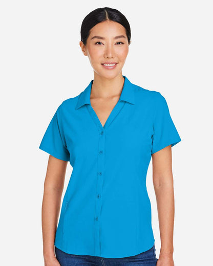 CORE365 Women's Ultra UVP® Marina Shirt CE510W #colormdl_Electric Blue