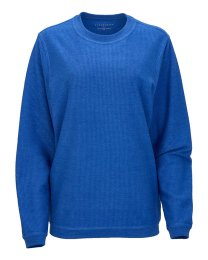 Boxercraft Unisex Corded Crewneck Sweatshirt D02 #color_Electric Royal