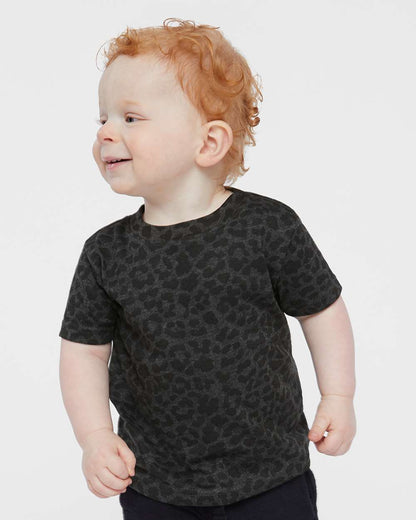 Rabbit Skins Infant Fine Jersey Tee 3322 #colormdl_Black Leopard