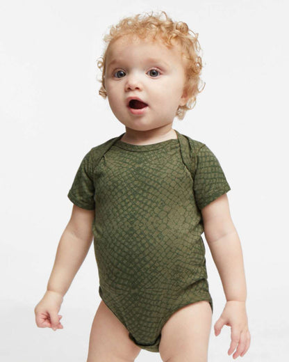 Rabbit Skins Infant Fine Jersey Bodysuit 4424 #colormdl_Green Reptile