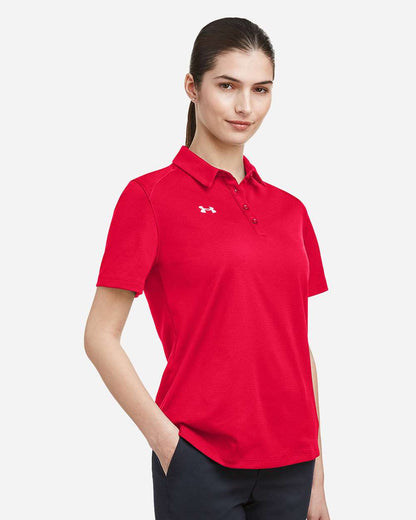 Under Armour Women's Tech™ Polo 1370431 #colormdl_Red/ White