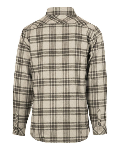 Burnside Men's Open Pocket Flannel Shirt 8212 #color_Grey/ Steel
