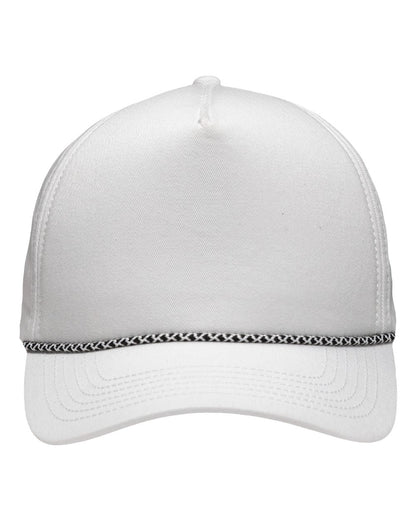 Sportsman Five-Panel Rope Heritage Fit Cap SP1300 #color_White