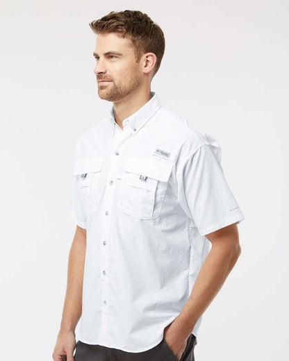 Columbia Men's PFG Bahama™ II Short Sleeve Shirt 212464 #colormdl_White