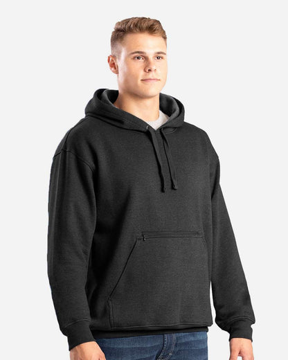 Berne Apparel Men's Heritage Zip Pocket Hooded Sweatshirt SP418 #colormdl_Black