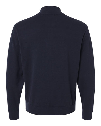 Devon & Jones Men's New Classics Quarter-Zip Sweater DG446 #color_Navy