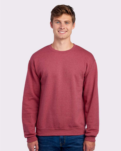 JERZEES Unisex NuBlend® Crewneck Sweatshirt 562MR #colormdl_Vintage Heather Red