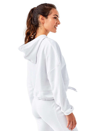 TriDri Women's Cropped Maria Hooded Sweatshirt TD085 #colormdl_White