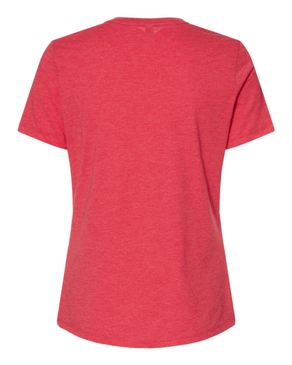 BELLA + CANVAS Women’s Relaxed Fit Heather CVC Tee 6400CVC #color_Heather Red