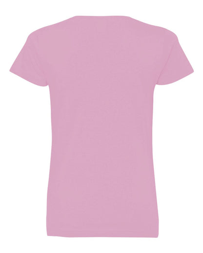 LAT Women's Fine Jersey V-Neck Tee 3507 #color_Pink