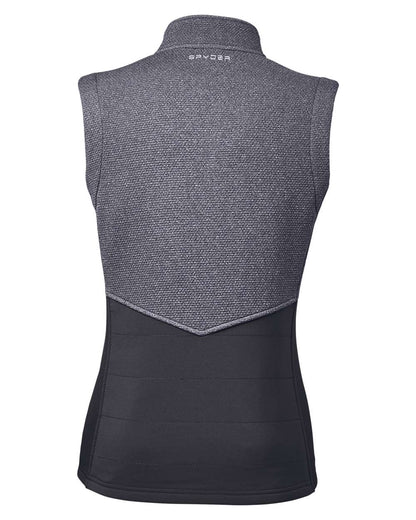Spyder Women's Pursuit Vest S17275 #color_Black Heather/ Black