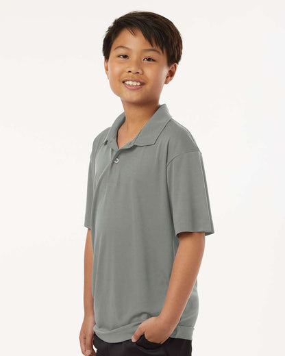 AllPro Youth Pro-Lock Performance Polo 41800Y #colormdl_Greystone