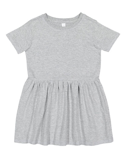 Rabbit Skins Toddler Fine Jersey Dress 5333 #color_Heather
