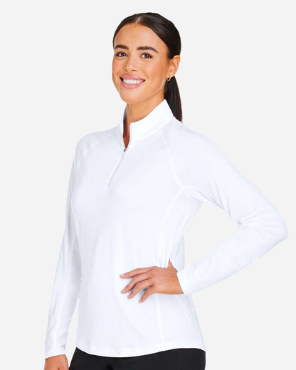 Puma Golf Women's You-V Quarter-Zip Pullover 625902 #colormdl_White Glow
