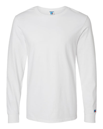 Russell Athletic Unisex Combed Ringspun Long Sleeve T-Shirt 600LRUS #color_White