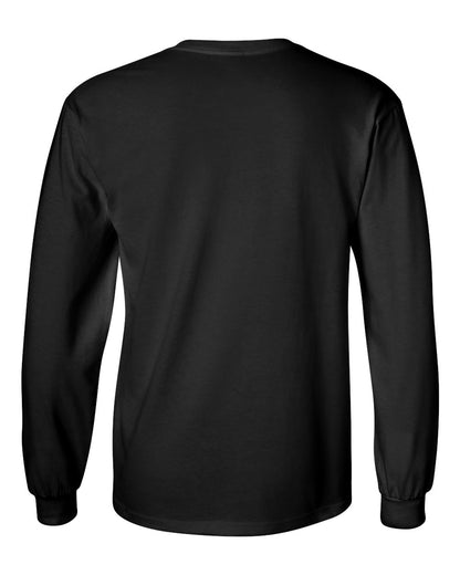 Gildan Unisex Ultra Cotton® Long Sleeve T-Shirt 2400 #color_Black
