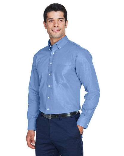 Devon & Jones Men's Crown Collection® Oxford Woven Dress Shirt D630 #colormdl_Light Blue