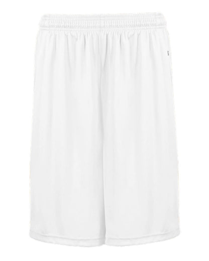 Badger Pocketed 7" Shorts 4127 #color_White