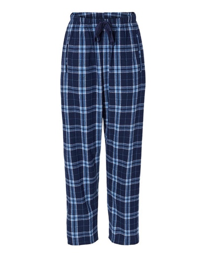 Boxercraft Women's Haley Flannel Pants BW6620 #color_Navy/ Columbia