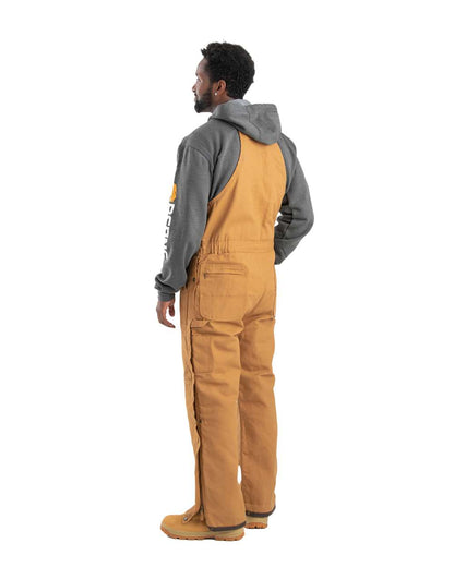 Berne Apparel Men's Heritage Insulated Bib Overall B415 #colormdl_Brown Duck
