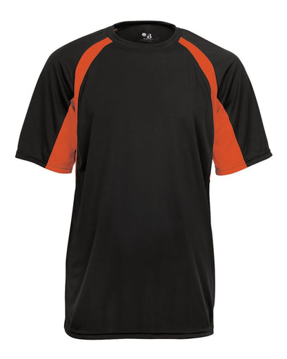 Badger B-Core Hook T-Shirt 4144 #color_Black/ Burnt Orange