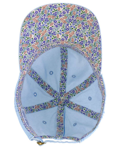 Infinity Her Women's Pigment-Dyed with Fashion Undervisor Cap CASSIE #color_Cashmere Blue/ Floral