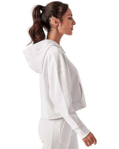 TriDri Women's Alice Half-Zip Hooded Sweatshirt TD077 #colormdl_White