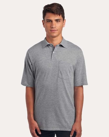 JERZEES Men's Dri-Power® Polo with Pocket 436MP #colormdl_Oxford