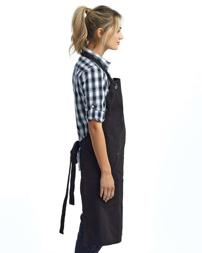 Artisan Collection by Reprime Calibre Heavy Cotton Canvas Pocket Apron RP137 #colormdl_Black