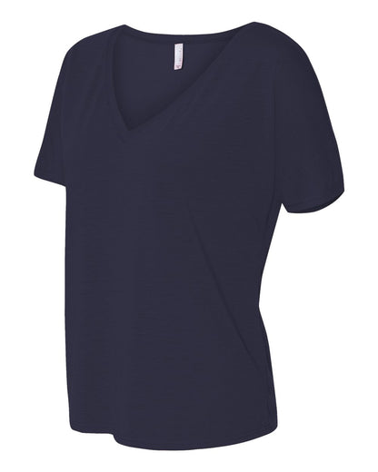 BELLA + CANVAS Women’s Slouchy V-Neck Tee 8815 #color_Midnight