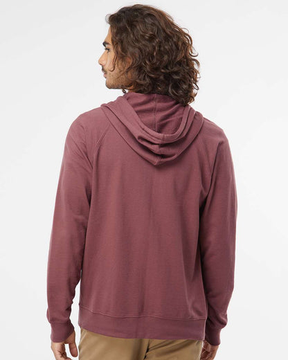 Independent Trading Co. Icon Lightweight Loopback Terry Full-Zip Hooded Sweatshirt SS1000Z #colormdl_Port