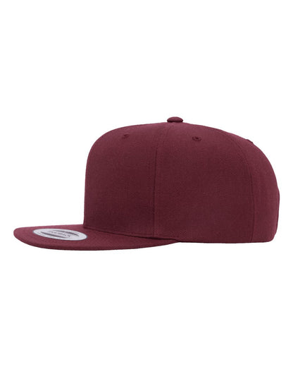 YP Classics Premium Flat Bill Snapback Cap 6089M #color_Maroon