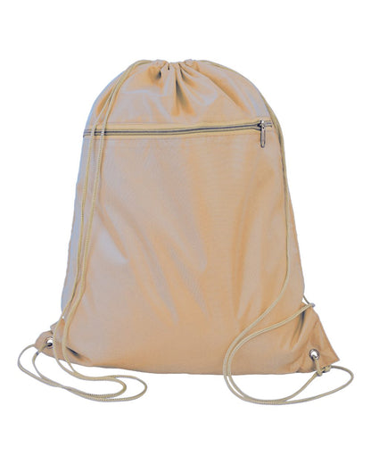 Q-Tees Polyester Cinchpack Q135200 #color_Natural