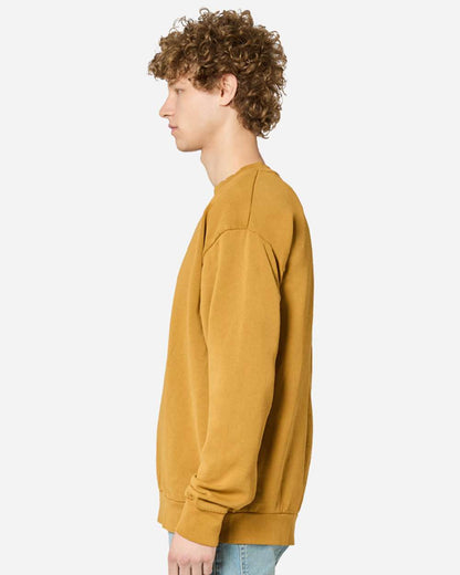 Lane Seven Unisex Urban Crewneck Sweatshirt LS16004 #colormdl_Pigment Peanut Butter