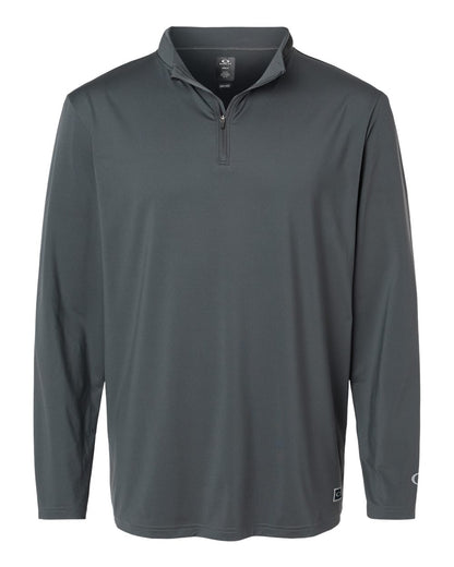 Oakley Men's Team Issue Podium Quarter-Zip Pullover FOA402997 #color_Forged Iron