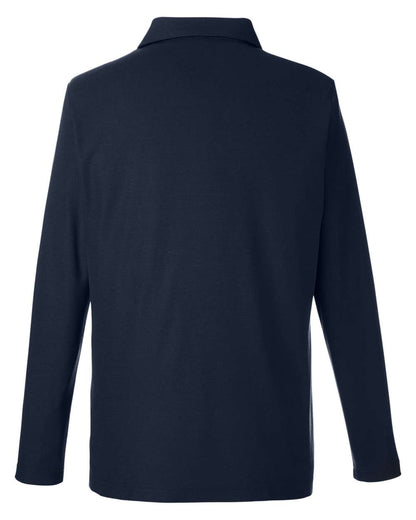 CORE365 Men's Fusion ChromaSoft™ Long Sleeve Pique Polo CE112L #color_Classic Navy