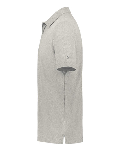 Holloway Men's Eco Revive™ Ventura Soft Knit Polo 223554 #color_Grey Heather