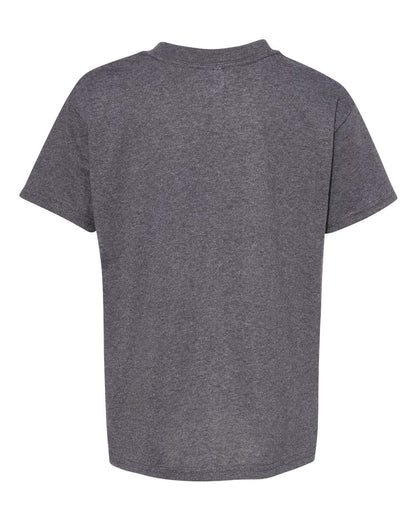 Hanes Essential-T Youth T-Shirt 5480 #color_Charcoal Heather