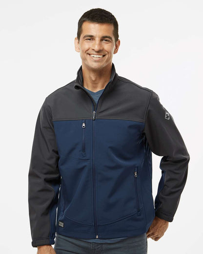 DRI DUCK Men's Tall Motion Soft Shell Jacket 5350T #colormdl_Deep Blue/ Charcoal