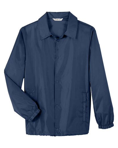 Team 365 Unisex Zone Protect Coaches Jacket TT75 #color_Sport Dark Navy