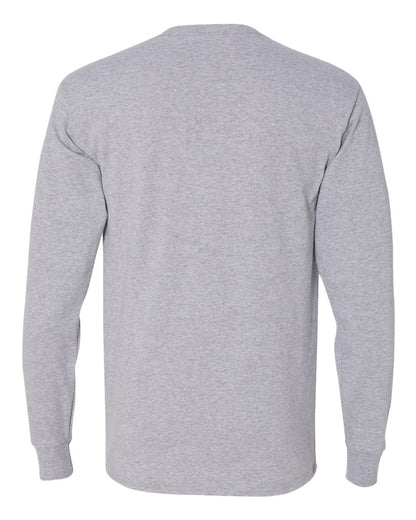 JERZEES Men's Dri-Power® Long Sleeve 50/50 T-Shirt 29LSR #color_Athletic Heather