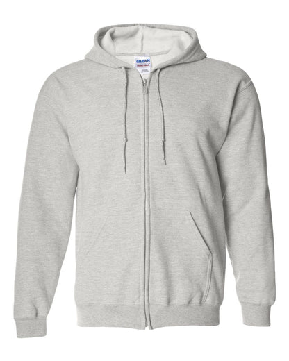 Gildan Unisex Heavy Blend™ Full-Zip Hooded Sweatshirt 18600 #color_Ash