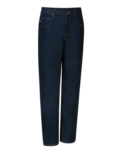 Red Kap Men's Dura-Kap Flex Work Jeans PD90 #color_Prewashed Indigo - 24I