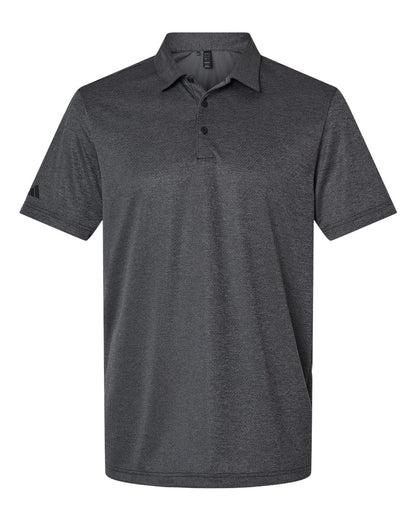 Adidas Men's Space Dyed Polo A591 #color_Black Melange