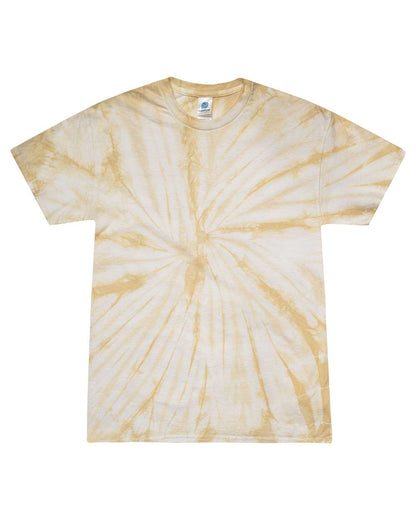 Colortone Unisex Multi-Color Tie-Dyed T-Shirt CD1000 #color_Spider Mustard