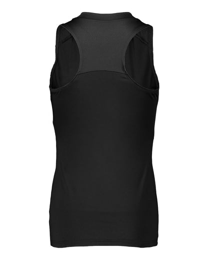 Augusta Sportswear Women's Crossover Tank Top 2436 #color_Black/ White