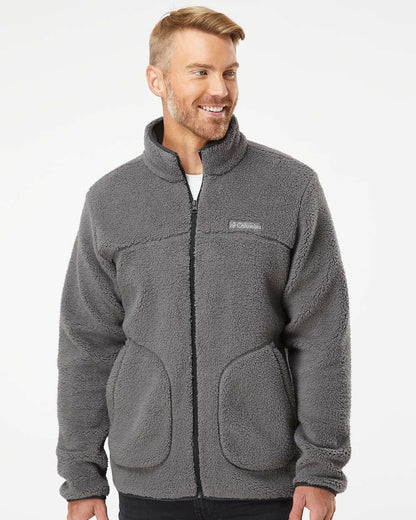 Columbia Men's Rugged Ridge™ II Sherpa Fleece Full-Zip 191111 #colormdl_City Grey/ Shark